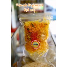 Zip 100gr Bánh Tráng Trộn Sate Tỏi Gà Cay Mã 012